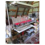 METAL GROW RACK W/LIGHTS 72'X78' X 20'**