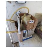 MIGHTY VAC OIL PUMP, FUNNELS