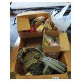 LOT ELECTRICAL WIRE, ADAPTERS