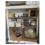 3 SHELVES SANDING, WHEELS AND BUFFERS