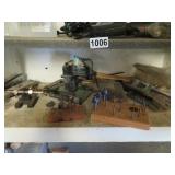 2 DREMEL TOOLS AND SHELF CONTENTS