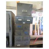 STACK OF METAL FILE DRAWERS