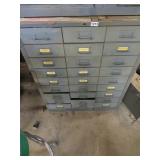 METAL 27 DRAWER CABINET 30'X38'X13'