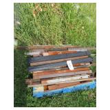 PALLET OF SQUARE STEEL STOCK