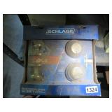 NEW SCHLAGE DOOR KNOB AND DEADBOLT