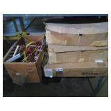 4 BOXES OF PEG BOARD HOOKS ETC