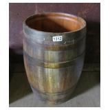WOODEN BARREL 30IN TALL