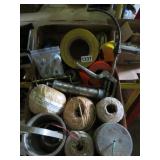 MISC STRING, HOOKS, ROPE, GREASE GUN, ETC