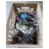 CRATE OF EXTENSION CORDS, DREMEL TOOL