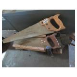2 MITER BOXES AND STANLEY SAW