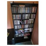 BOOK CASE, ALL CDS & DVDS 53'