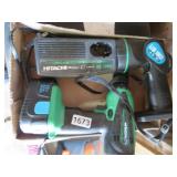 HITACHI 18V CORDLESS DRILL,FLASHLIGHT,BATT CHARGER