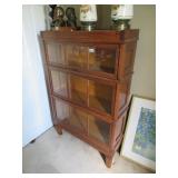 3 SECTION OAK STACKING BOOKCASE- MACY