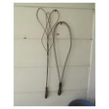 2 ANTIQUE RUG BEATERS