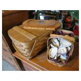 PICNIC, WOODEN, OTHER BASKET