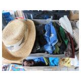 BX SCARVES, HAT, GLOVES, APPLE PAPERWEIGHT