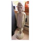 RESIN GIRL GARDEN STATUE 30'