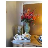 BXLT/VASE STARFISH,SAND DOLLARS, SEASHELLS