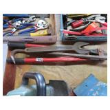 BOLT CUTTERS, ALLIGATOR WRENCH, PRY BAR