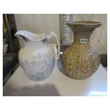 ROYAL IRONSTONE CHINA VASE & OTHER