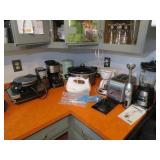 ALL SMALL KITCHEN APPLIANCES ON COUNTER