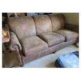 MICROFIBER COUCH & OTTOMAN