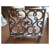 CAST IRON COOK BOOK STAND
