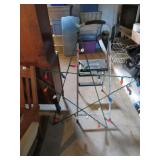 LARGE METAL FRAMED CHRISTMAS TREE, STAR