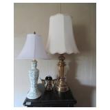 2 ODD LAMPS, WALL CANDLE SCONCE