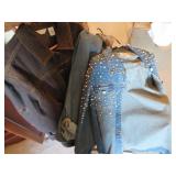 4 WOMENS DENIM SHACKETS XL, 2XL, 3XL