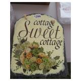 4 PAINTED SLATE COTTAGE SIGNS