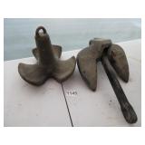 2 BOAT ANCHORS