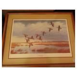 PRINT 1987 SIGNED NUMBERED (? DUCKS UNLIMITED)