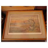 DUCK UNLIMITED PRINT 1987 SIGNED NUMBERED