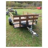 5'X8' UTILITY TRAILER W/RAMP - REGISTRATION INCL.