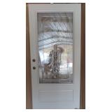 REEB RH INSWEEP 36' EXT DOOR BRUSHED NICKEL GLASS