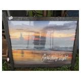 FRAMED LIGHTHOUSE PUZZLE 22' X 30'