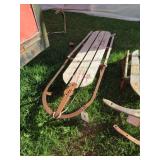 WOODEN RUNNER SLED 53'