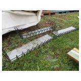 3 METAL WINDOW PLANTER BOXES 42'