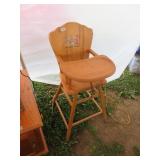 WOODEN HIGH CHAIR