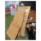 PILE OF MISC WINDOW SCREENS