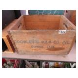 CROWLEYS MILK CO. ADVERTISING BOX