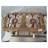 EARLY CAST IRON GAS STOVE - 2 BURNER