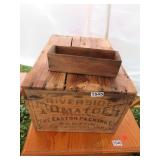 RIVERSIDE TOMATOES ADVERTISING BOX & CHEESE BODX