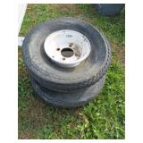 PR OF 4 BOLT TRAILER RIMS