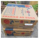 2 BOXES WHITE FLYER TARGETS (180)