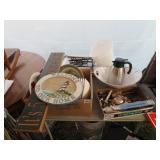 TABLE LOT MISC SERVING, BAKING PCS ETC