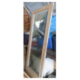 UNFINISHED OAK DOOR 34' W/BLINDS