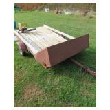 SMALL 5'X8' UTILITY TRAILER-NEW RIMS/TIRES