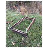 METAL CART WITH CASTIRON WHEELS 30'X65'